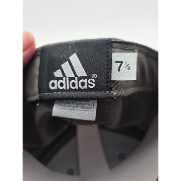 Adidas Flat Visor Flex Cap Mens 7 1/8 Miami Hurricanes NCAA Green Digital Camo - Picture 5 of 6